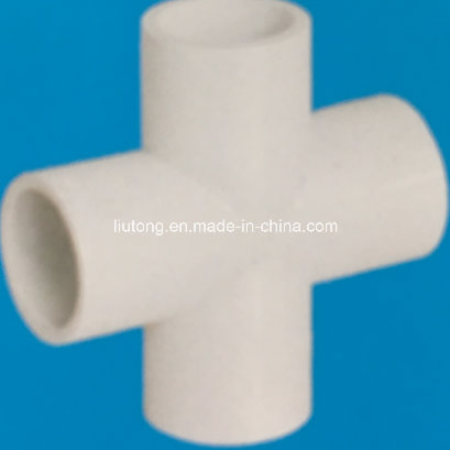 Plastic UPVC / PVC / PVC-U Cross Way Connector