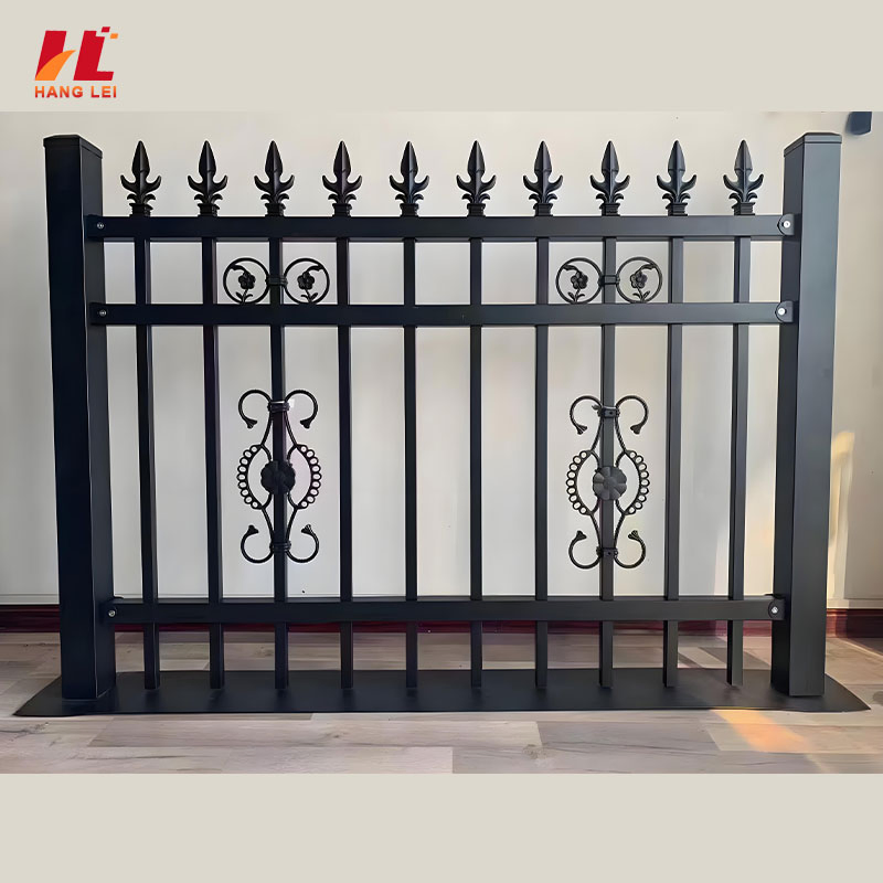 High Safety Dependable Zinc Steel Iron Fence Panels for House Outdoor Garden Farm Security Construction
