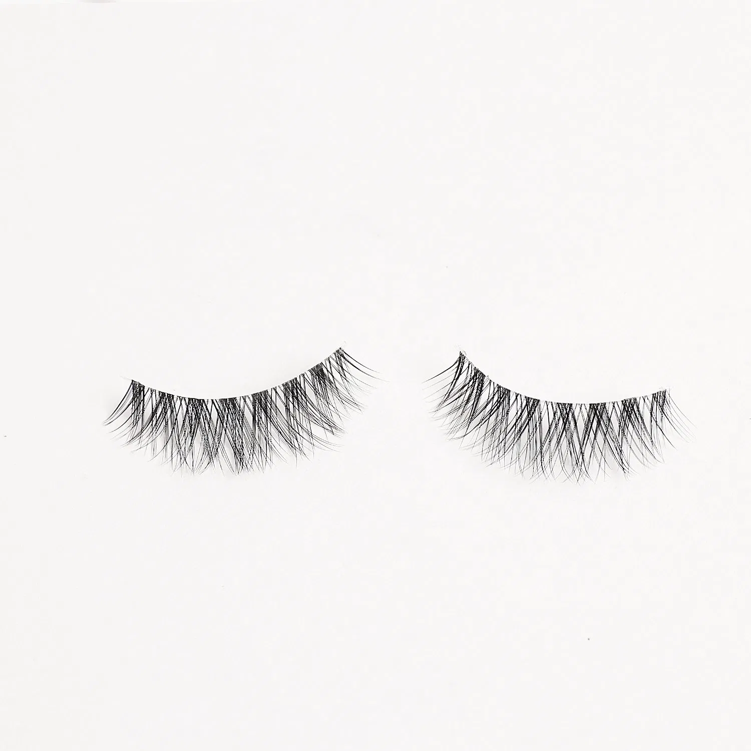 100% Handmade False Eyelashes Vendor Private Label Eyelashes Clear Band Natural Style