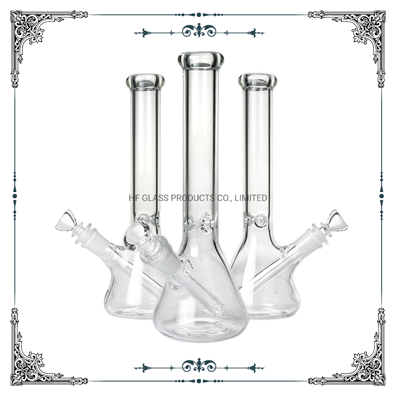 10 Inches Glass Beaker Pipe 5 mm Thickness Glass Smoking Pipe Heady Hookah Wholesale Factory Glass Smoking Water Pipe