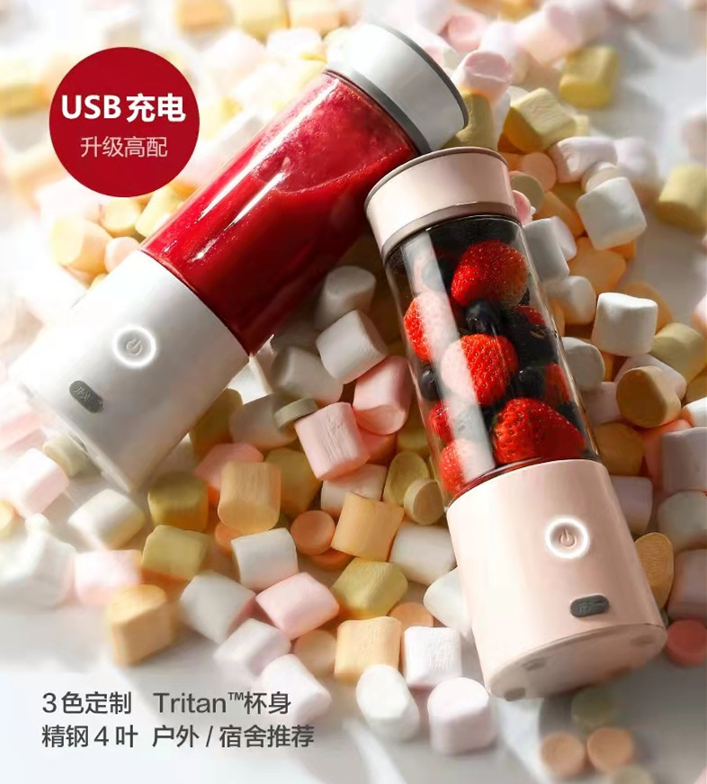 Fruit Juicer Smoothie Milkshakes Vegetable Portable Rechargeable USB Blender