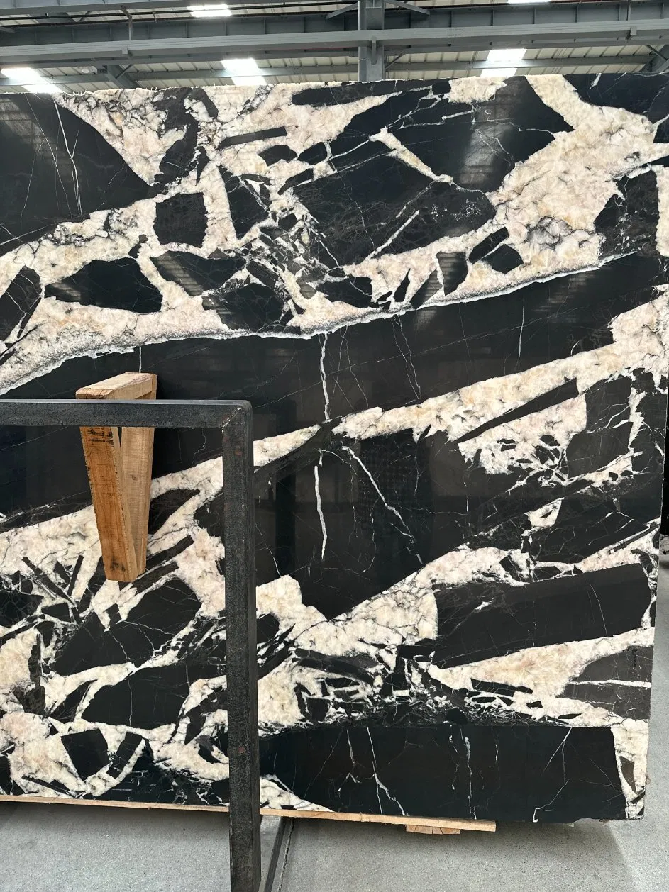 Natural Stone Marble Import Marble Napoleon Black Decoration Material for Wall Cladding
