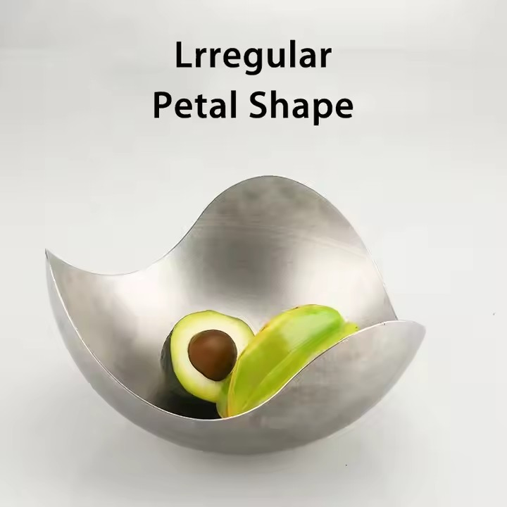 Custom Stainless Steel Food Tray – Reusable Irregular Dinner Plate for Plant-Based and Commercial Use