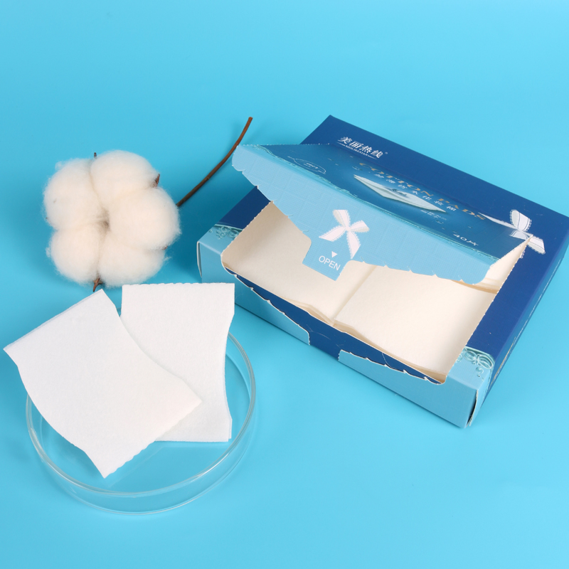 Gentle White Cotton Pads 75GSM 40PCS Made From Natural Plant Fiber