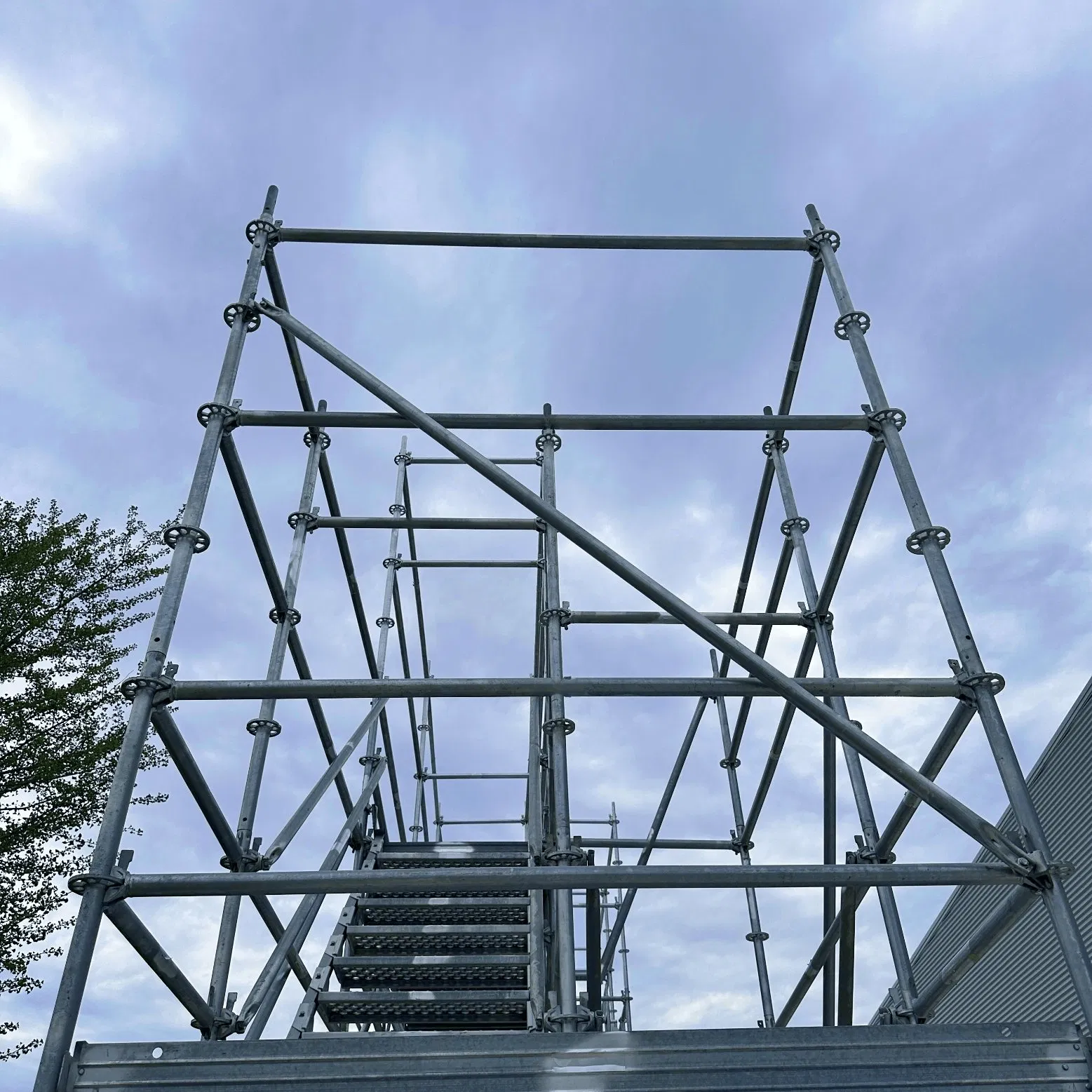 Construction Scaffolding System Ringlock Scaffolding Diagonal Bay Braces Layher