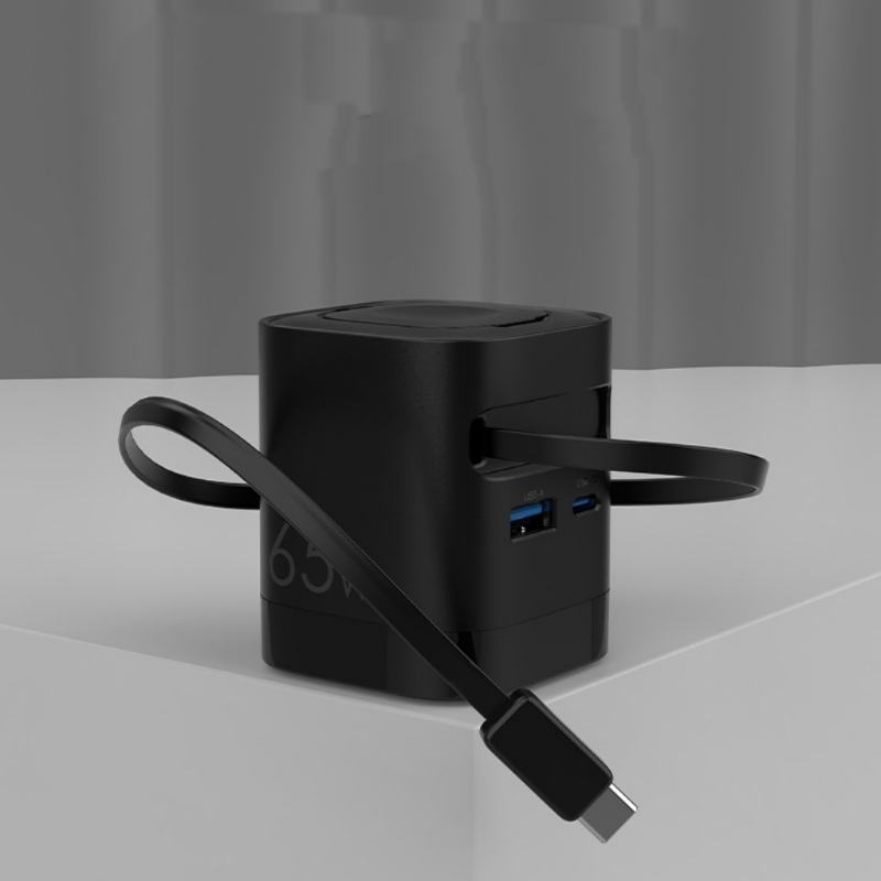 Беспроводной зарядник GaN 65W для телефона и часов