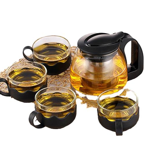 Factory Price Beautiful Modern Design Ceramic Hotel Glass Cup Tea Pot