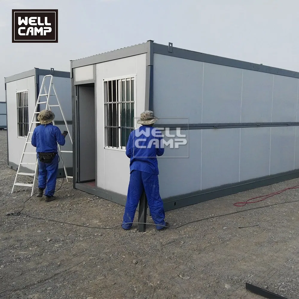 Foshan, Guangdong, China Steel Structure+Sandwich Panel Wellcamp Standard Packing Caravan House