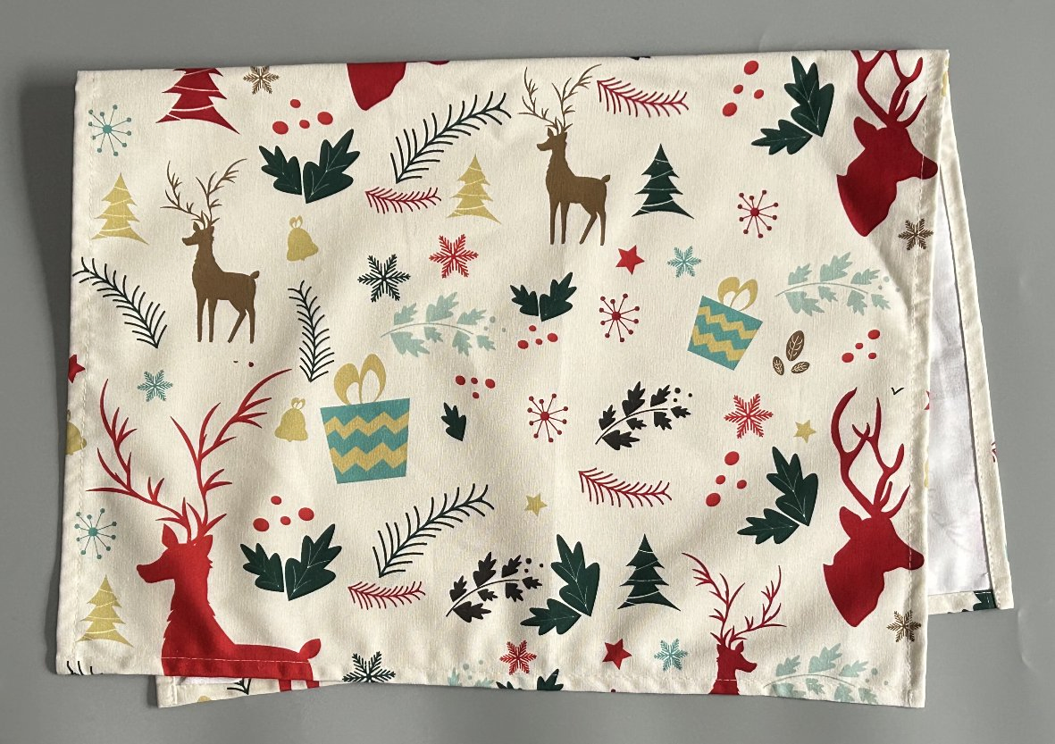 Custom Digital Printed Christmas Napkins Tea Towels