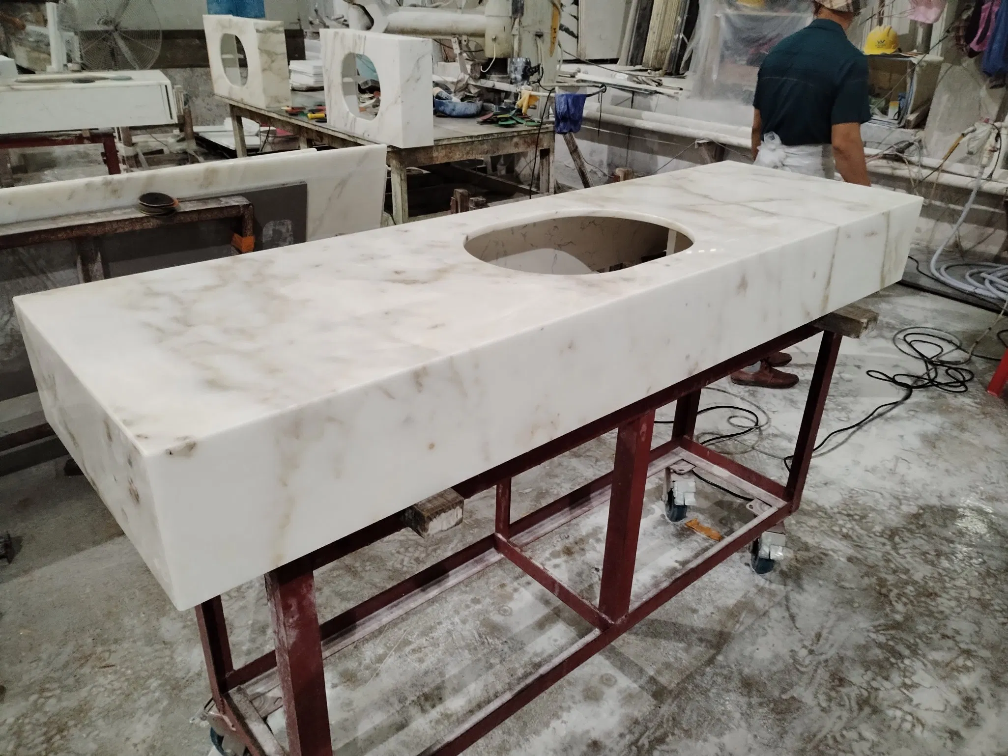 Marble Table Top Coffee Table Countertop Villa Background Wall Washbasin with Diverse Styles for Customization Please Consult with Pictures