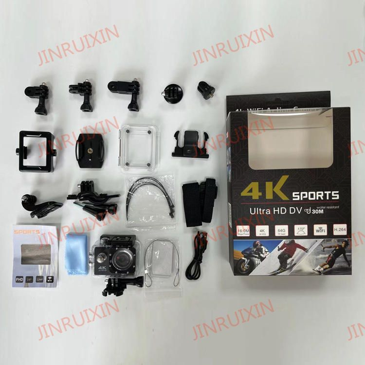 Cross Border WiFi 4K Sport Action Camera Motorcycle Waterproof Cameras Action Highvideo Recorder Accessories Mini Go PRO Camera