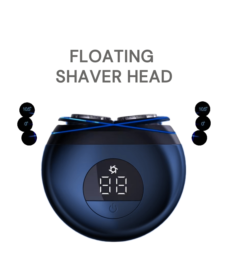 Intelligent Digital Display Magnetic Cutter Cover Mini Electric Shaver for Men