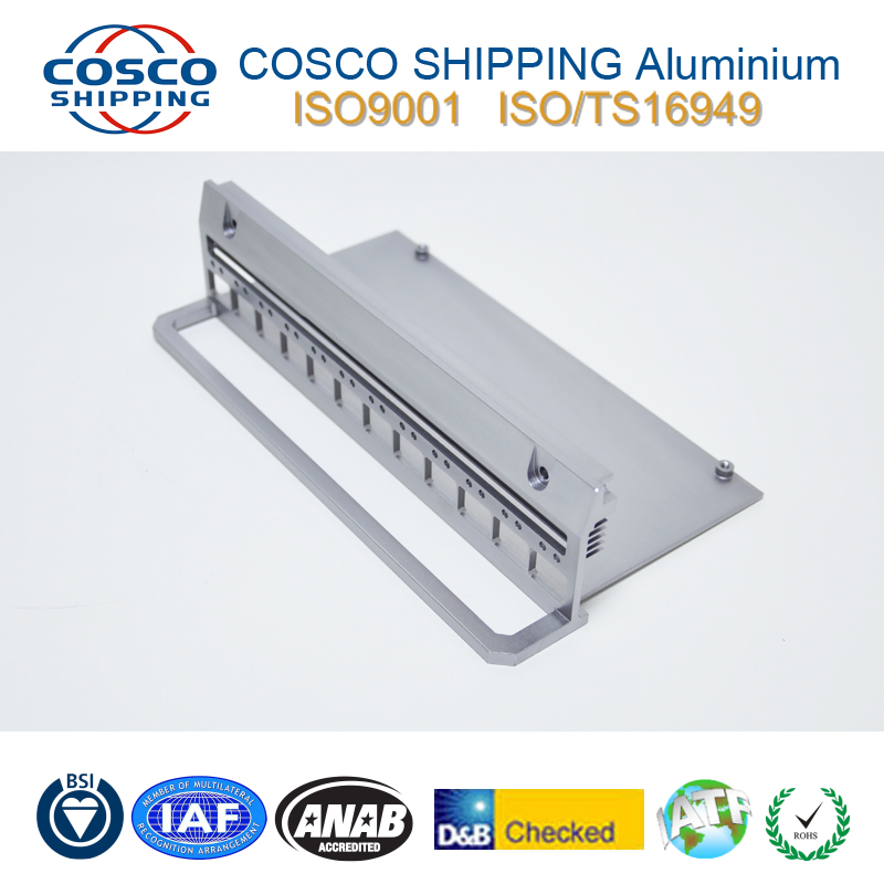 Aluminium Extrusion Profile with Precision CNC Machining & Punching & Anodizing
