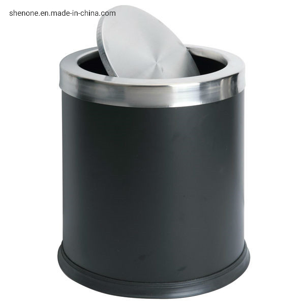 Shenone 3L Round Office Stainless Steel Foot Pedal Bin 2020