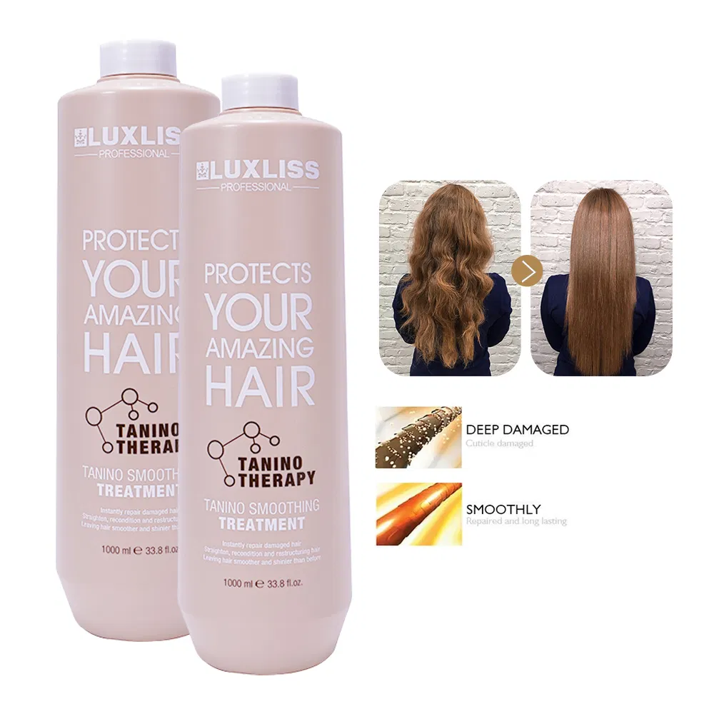 Luxliss Private Label Moisturizing Hair Cream Smoothening Straightening Tanino Hair Treatment