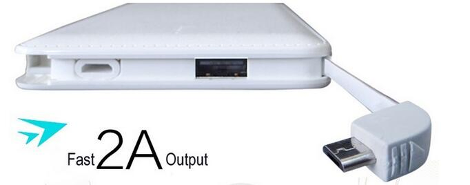 Best Selling 10000mAh Big Capacity 3 Ports in 1 Cable Free Portable Power Bank