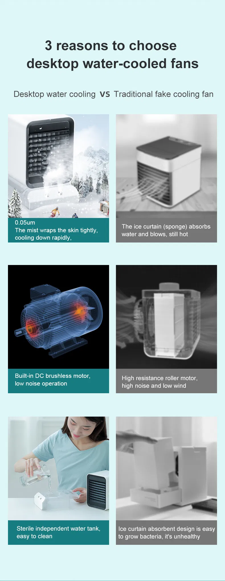 Electric Table Air Conditioner for Instant Cooling and Comfort