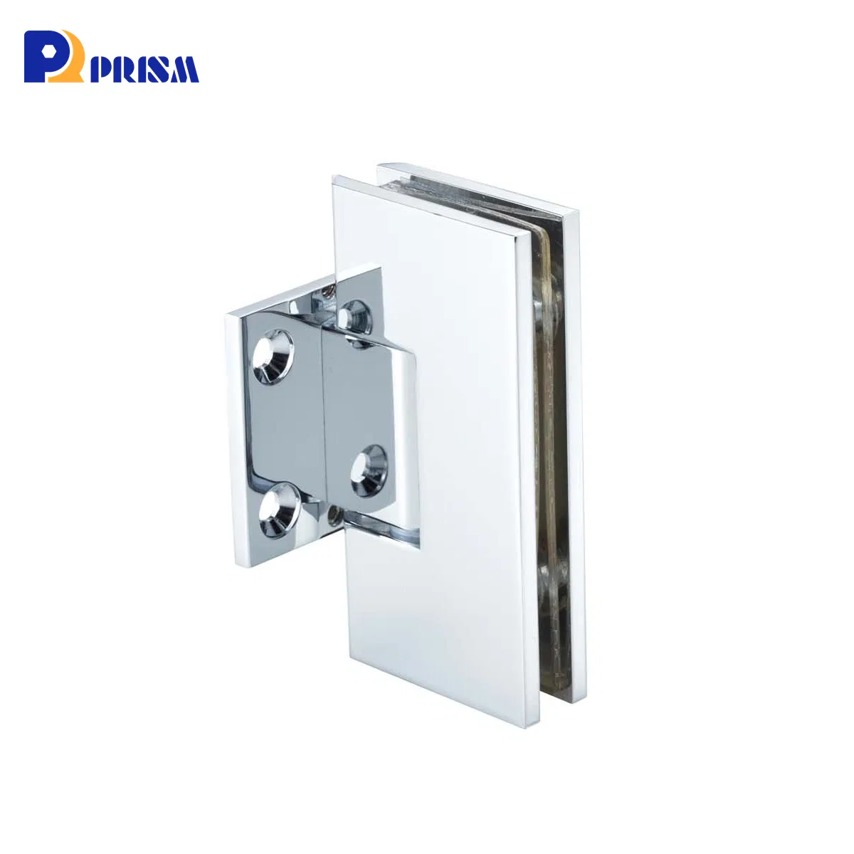 Glass to Wall Mount Short Back Plate 90° Brass Shower Hinge for Shower Room