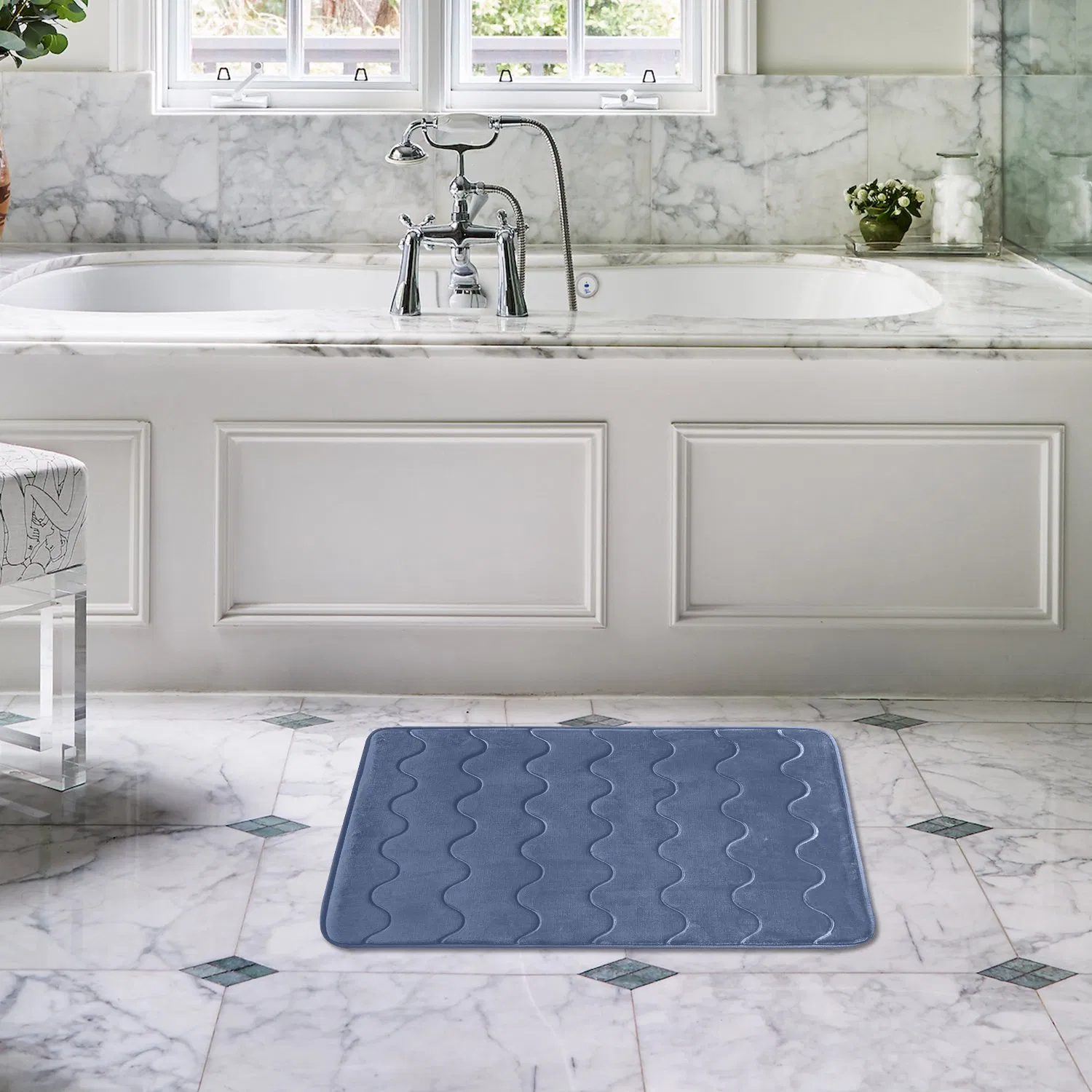 Indoor Doormat, Odor-Free Door Mat, Non Slip Door Mats Absorbent Resist Dirt Entrance Inside Floor Mats for Entryway Washable