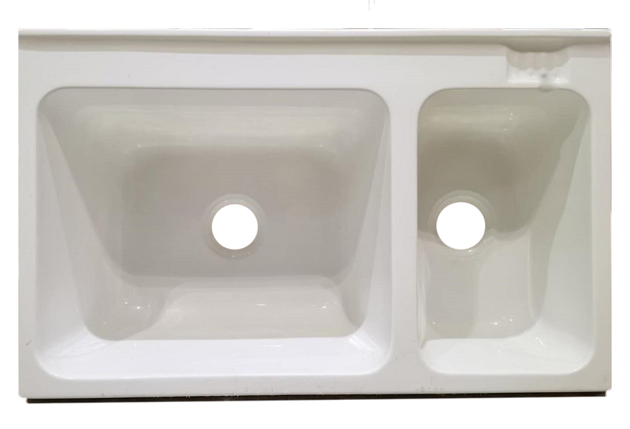 Stylish Double Bowl Acrylic Laundry Sink for Home Efficiency