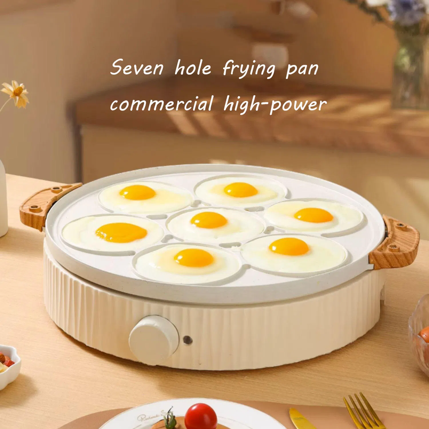 Wholesale 2-in-1 Aluminum Alloy Griddle Pan Mini Pancake Crepe Maker Detachable Plate Classic Design Cookware Set Restaurants