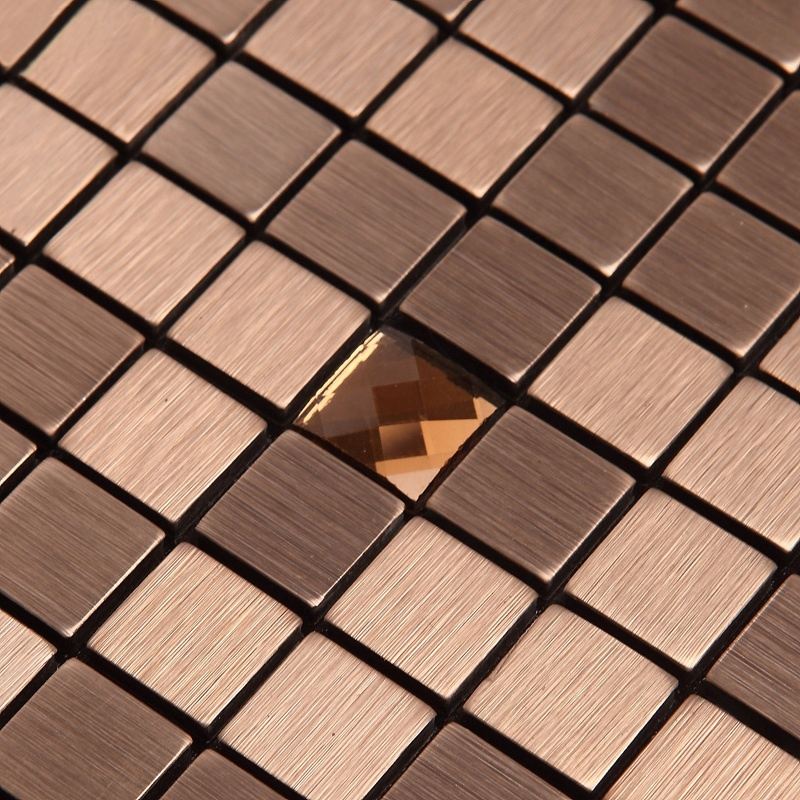 Metal Mosaic Wall Background Aluminum Composite Mosaic