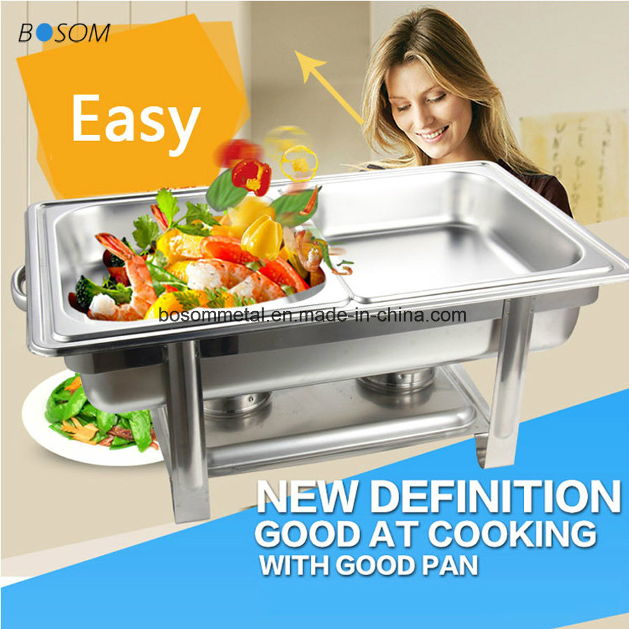 Popular High Quality Stainless Steel Kitchenware Buffet Chafing Dish for Hotel Restaurant Canteen Refectory