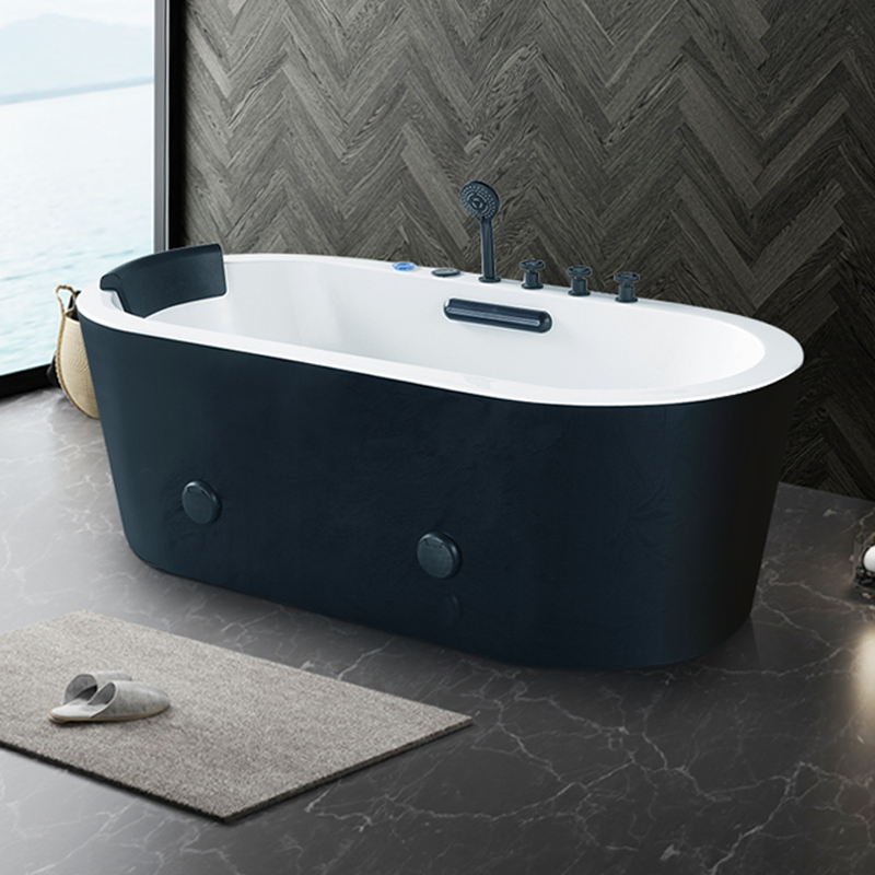 Hotel Commercial and Residential Sanitary Ware Freestanding Bathroom Acrylic Solid Surface Bathtub