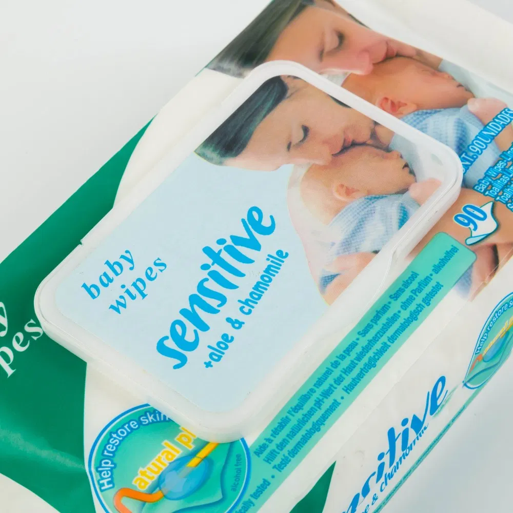 100PCS Wet Wipes Cotton Touch OEM Custom Organic Baby Wipes