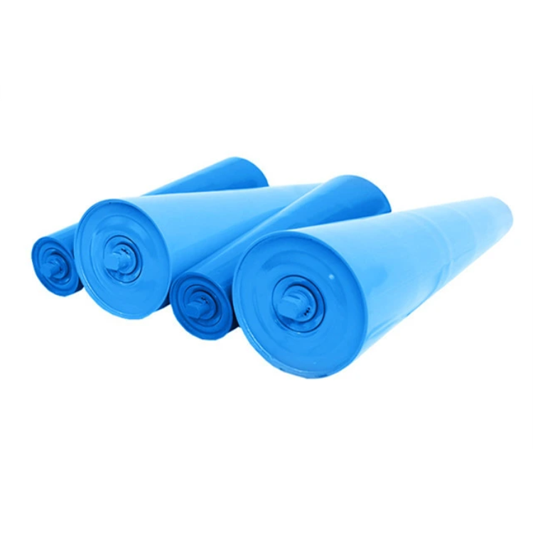 Free Sample Rubber Belt Carry Idler Self Align Tapered Conveyor Rollers
