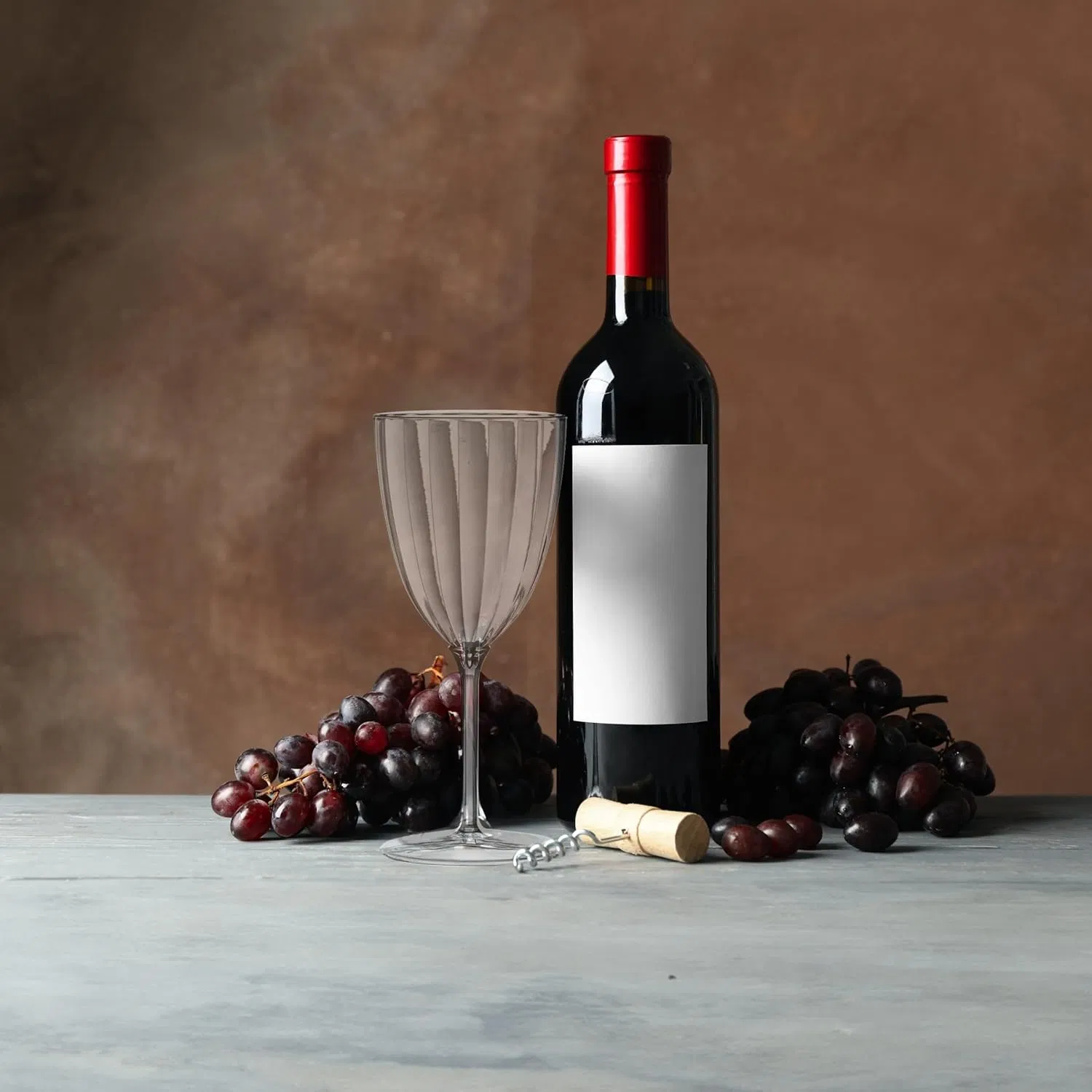 7oz Clear Plastic Wine Glasses for Party