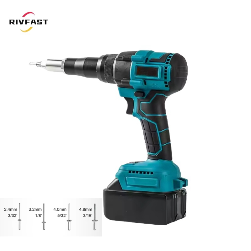 Аккумуляторная заклепочная машина 20В 2.4-4.8мм