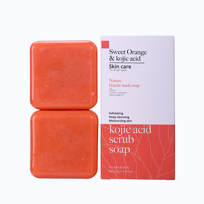 Turmeric Scrub Soap Bar Handmade Soap Vc Cleansing Bath Soap for Skin Lightening