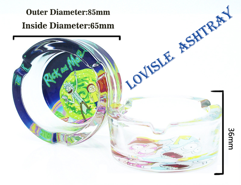 Bob Glass Ashtrays Custom Logo Wholesale for Cigarettes Ashtrays Smoking