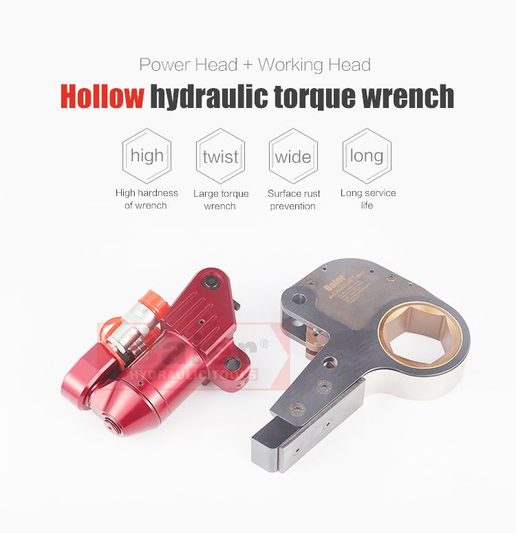 700 Bar Hexagonal Cassette Hydraulic Torque Wrenches and Low Clearance Hydraulic Torque Wrench Hydraulic Hexagon Hollow Wrench
