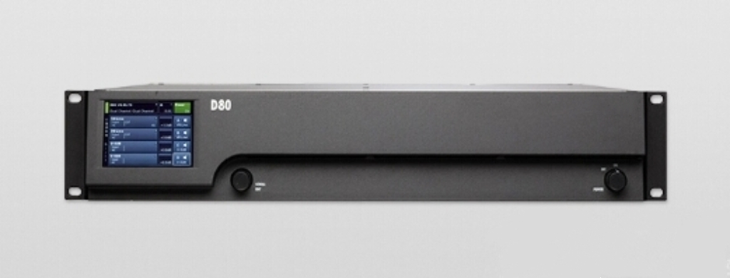 Four-Channel D80 Digital Power Amplifier with TFT Touch Interface