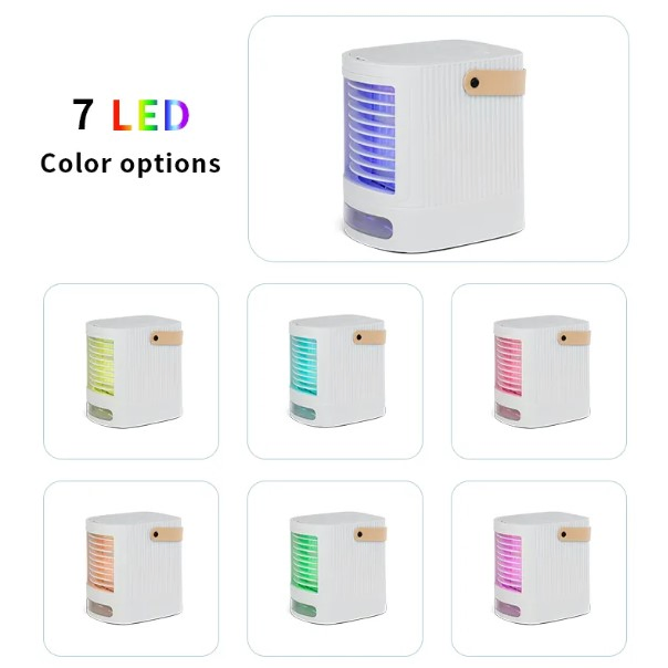 Mini Portable Hand Held Desk Rechargeable Air Conditioner Humidification Cooler Mini Bed Fan Bed Desk Top Fans