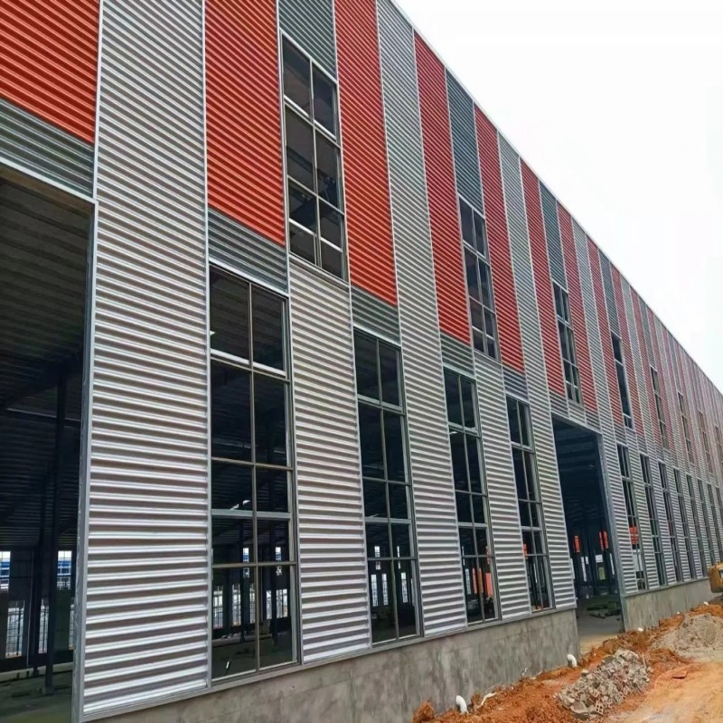 Carport Prefabricated Light Steel Structure Showroom Houses