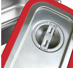 Heavybao Stainless Steel Silicone Lid Cover Food Pan for Restaurant Hotel