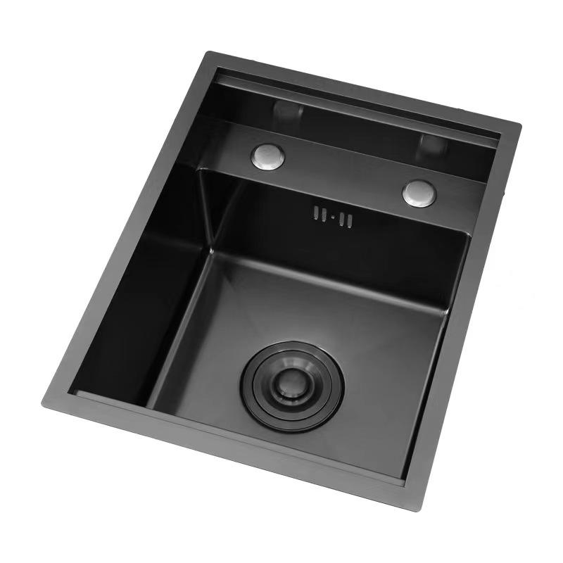 Bistro Invisible Single Bowl Stainless Steel Hidden Kitchen Sink with Foldable Faucet
