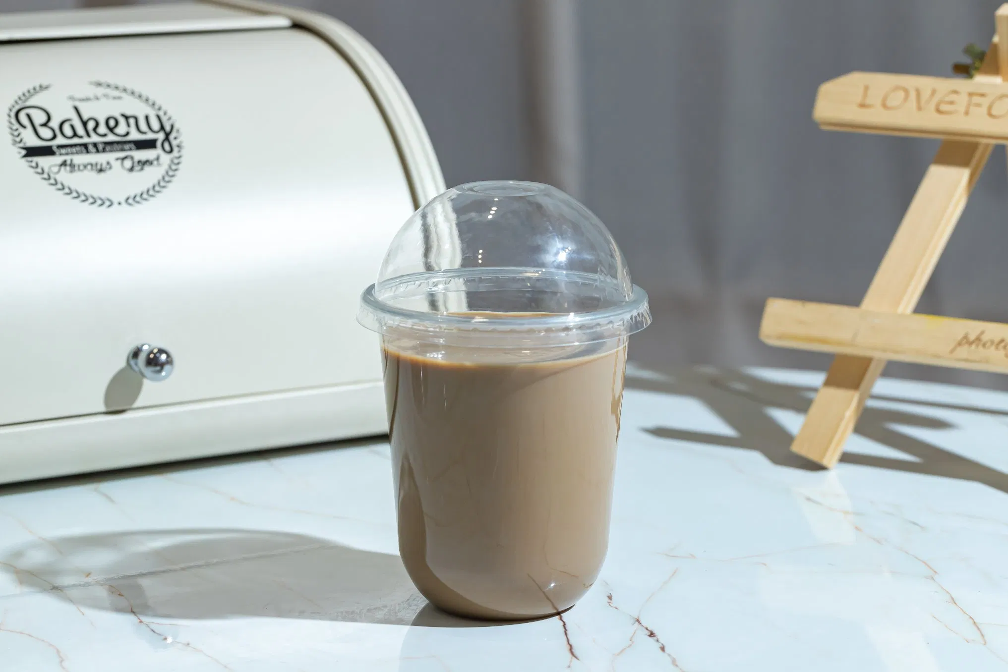 Чашка для боба-чая 16oz U-образная, пластиковая