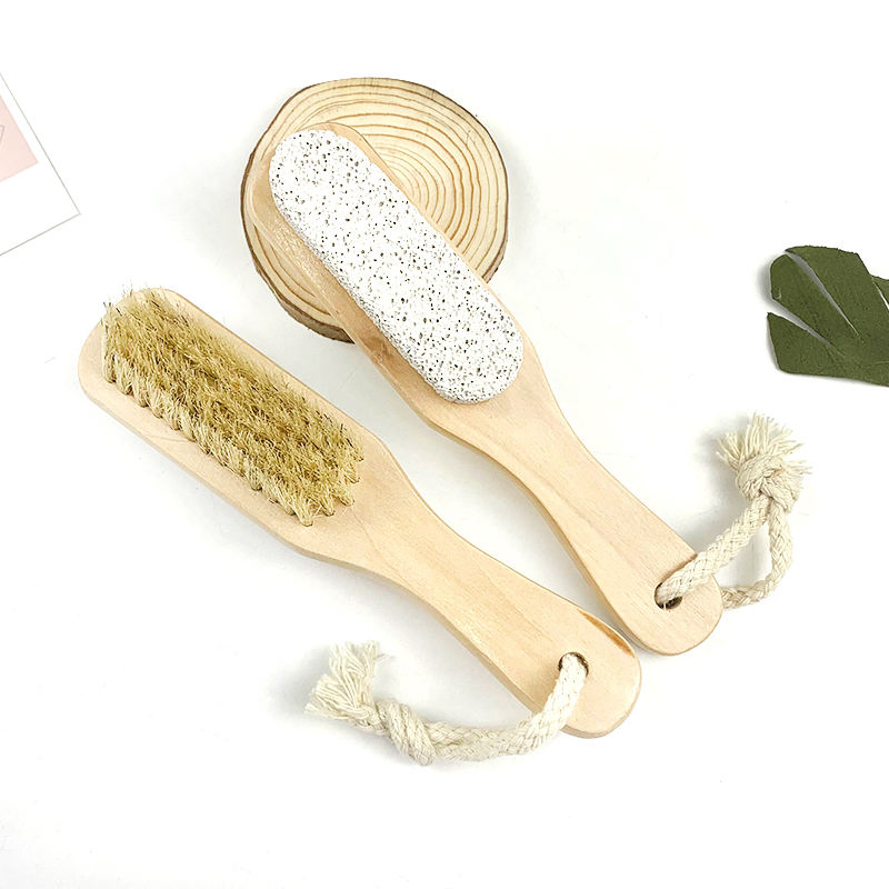 Bath Body Brush Long Handle Bath Back SPA OEM Natural Bamboo with Boar Bristle Hair Bath Brush