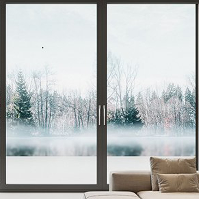 Opening Smoothly Narrow Frame Modern Glass Sliding Door with Invisible Rail