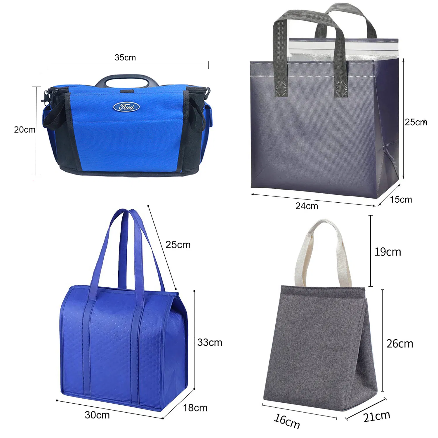 Custom Logo Color Size Premium Multi-Layered Reusable Portable Insulated Cooler Bag for France Max & Jack's Kulmbacher