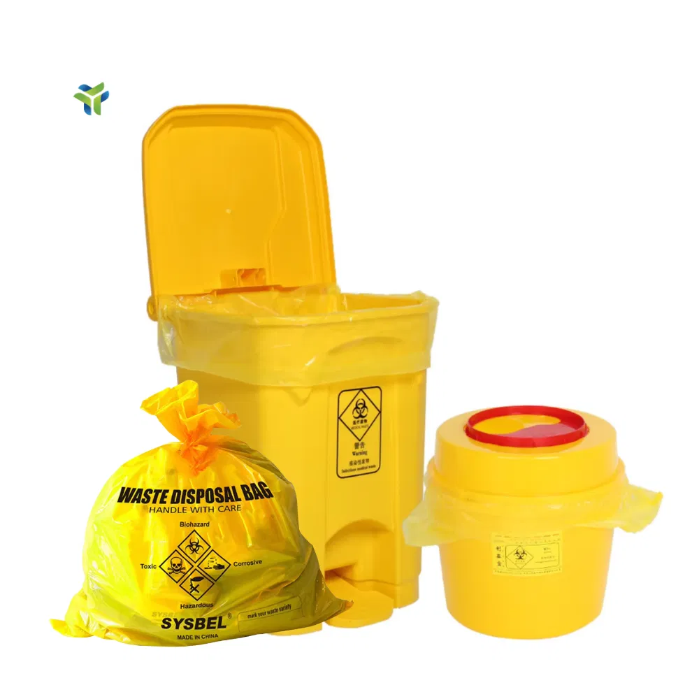 Environmentally Friendly 100% Biodegradable Red Yellow or Red Medical Biohazard Garbage Bag on Roll Biohazard Bags for Safe Waste Handling