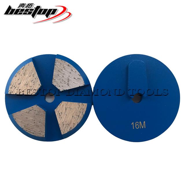2 Inch Concrete Diamond Grinding Plugs with 5PCS Arrow Segments