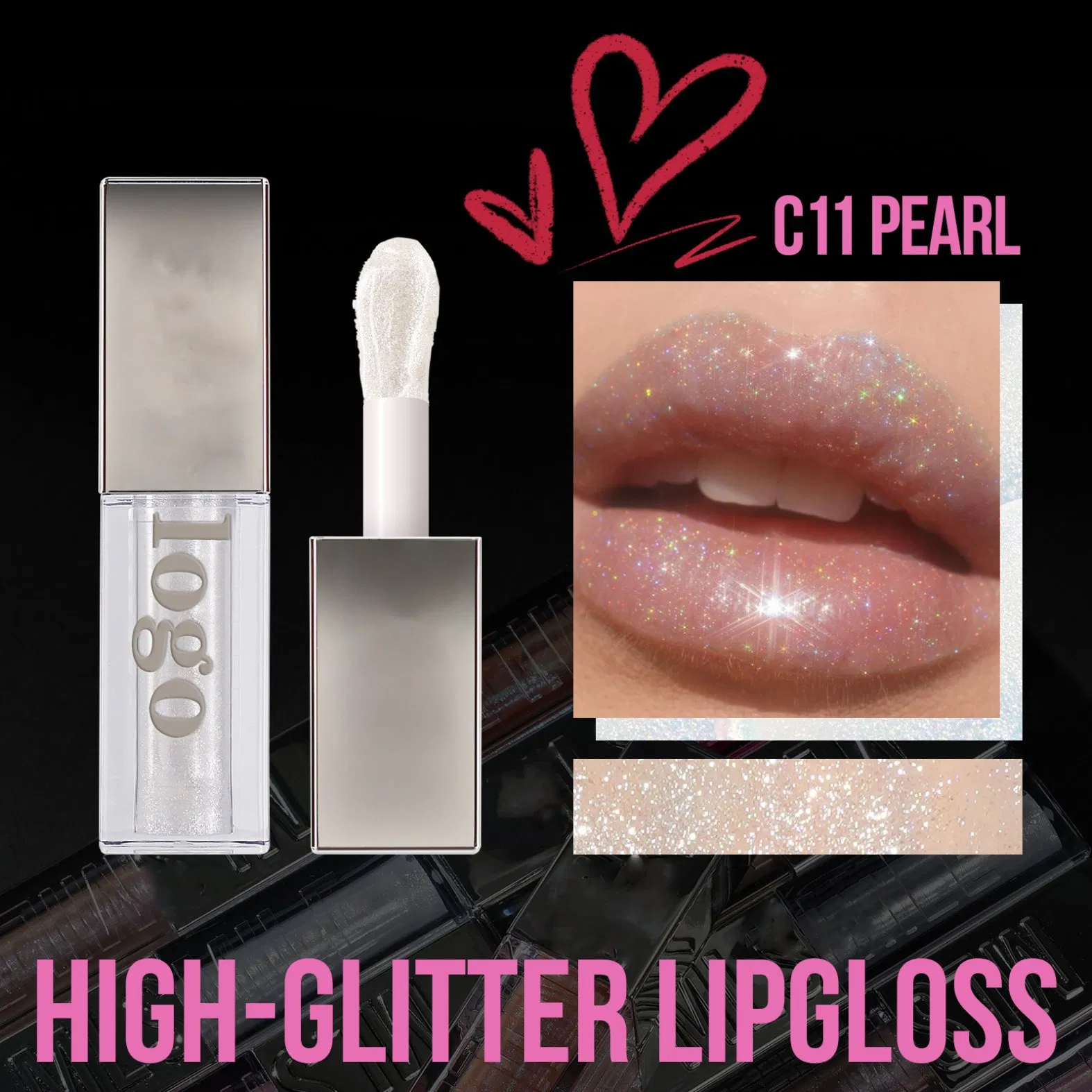 Wholesale Customization Ultra Shiny Wet Finish Softens Smooths Stylish Practical High Glitte Portable Lip Gloss