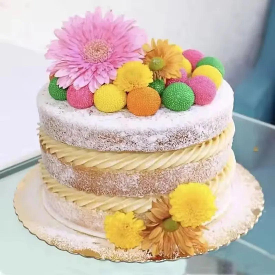 Round Mini Logo Custom Gold Thick Rectangle Silver Sheet Small Foil Thin PVC Color Hard Greaseproof Heart 2mm Coated Cake Board