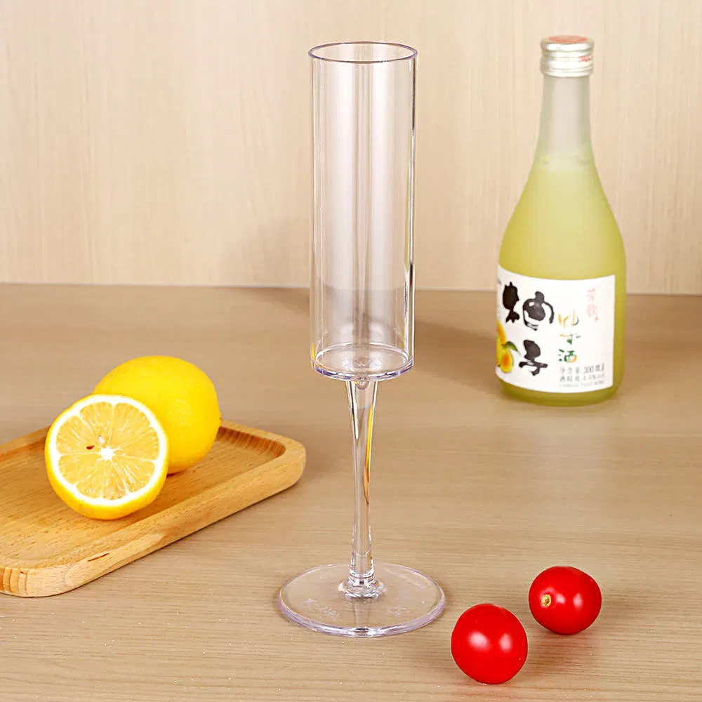 Premium Plastic Wine Cup - Crystal Clear PC Stemware for Bars