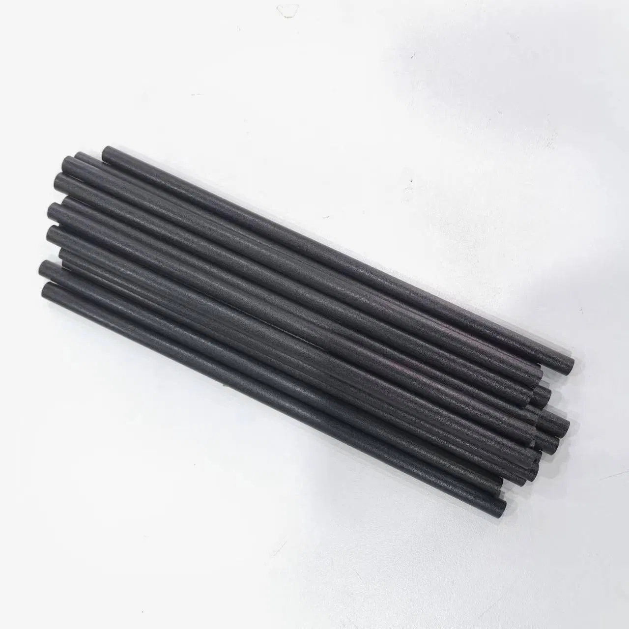 6X200 Black Color Sugarcane Straw Biodegradable Straws for Beverages